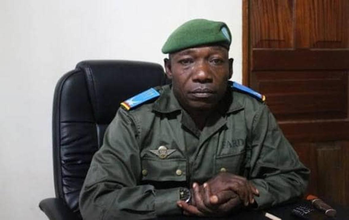 Le lieutenant-colonel Mak Hazukay, porte-parole intérimaire des FARDC [photo d'illustration]