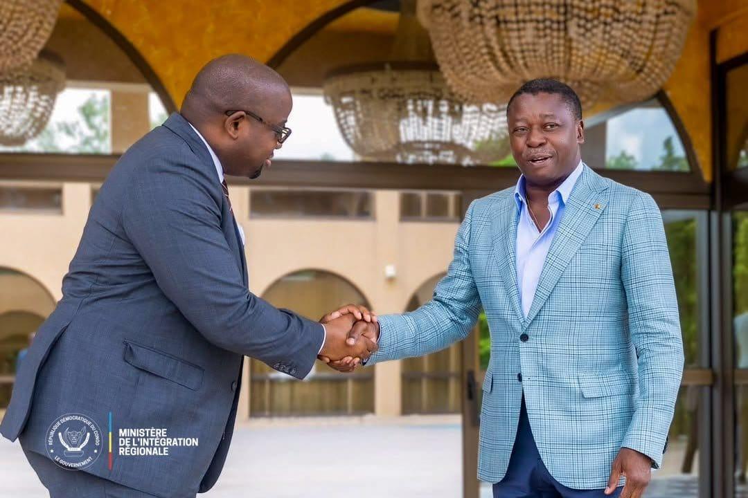 Le ministre de l’Intégration régionale Floribert Anzuluni, et le Président du Togo Faure Gnassingbé [photo d'illustration]