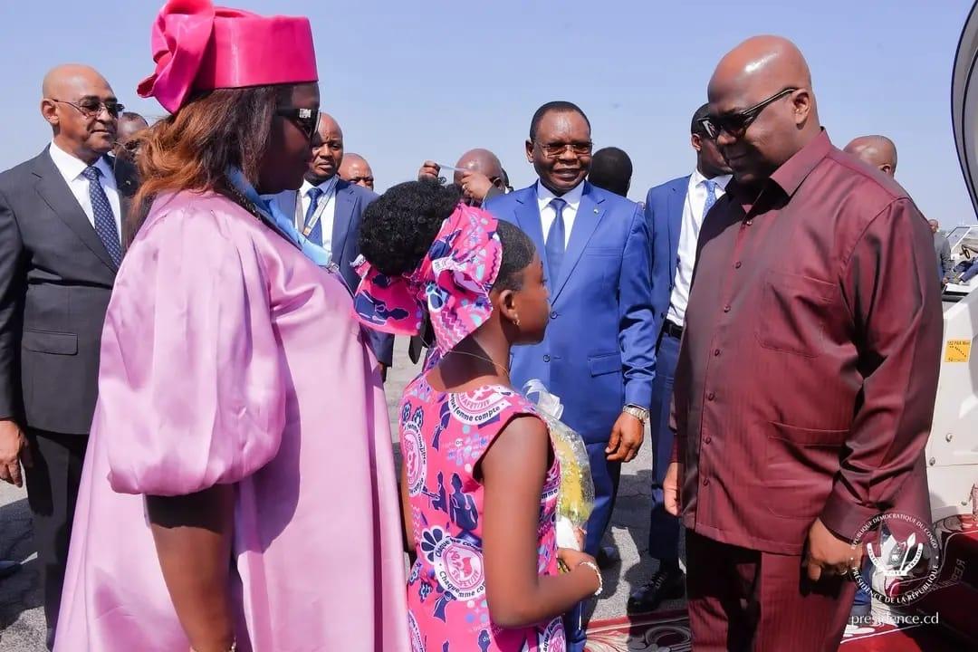 Le Président Félix Tshisekedi à son arrivée à N’Djamena [photo d'illustration]
