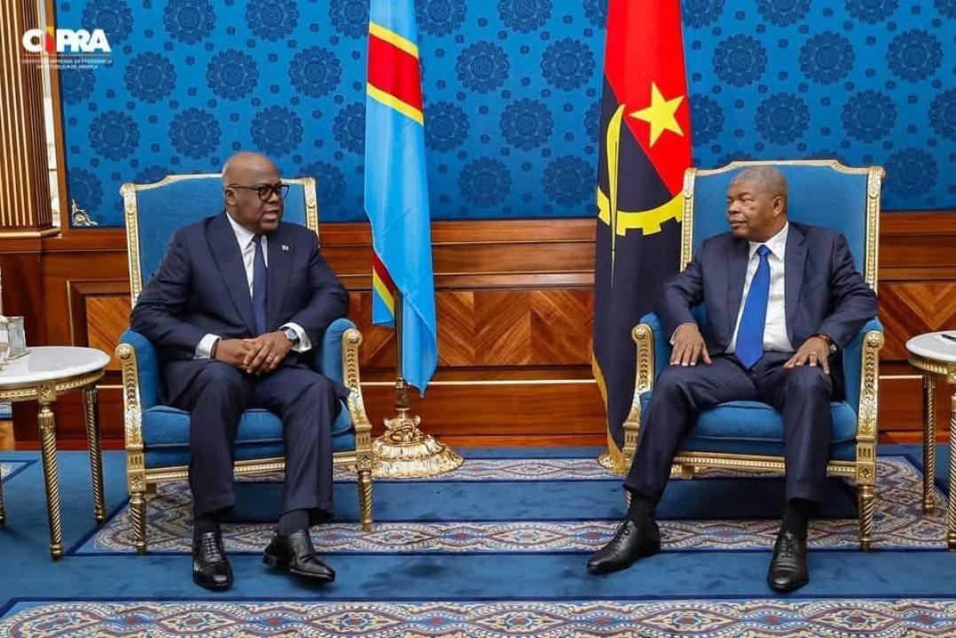 Le Président Félix Tshisekedi et son homologue angolais, João Lourenço [photo d'illustration]