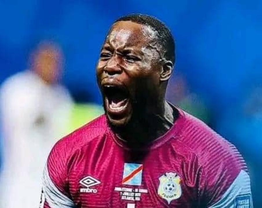 Lionel Mpasi lors du match RDC-Angleterre. [Photo d'illustration]