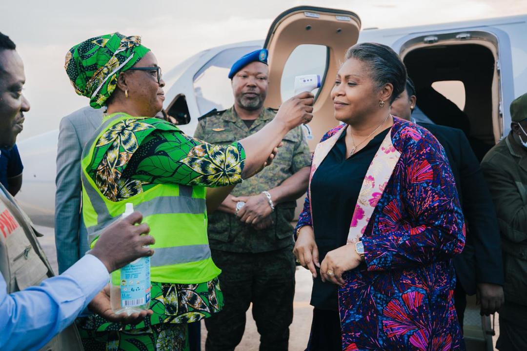 Arrivée de la Première Ministre, Judith Suminwa à Bunia, en Ituri