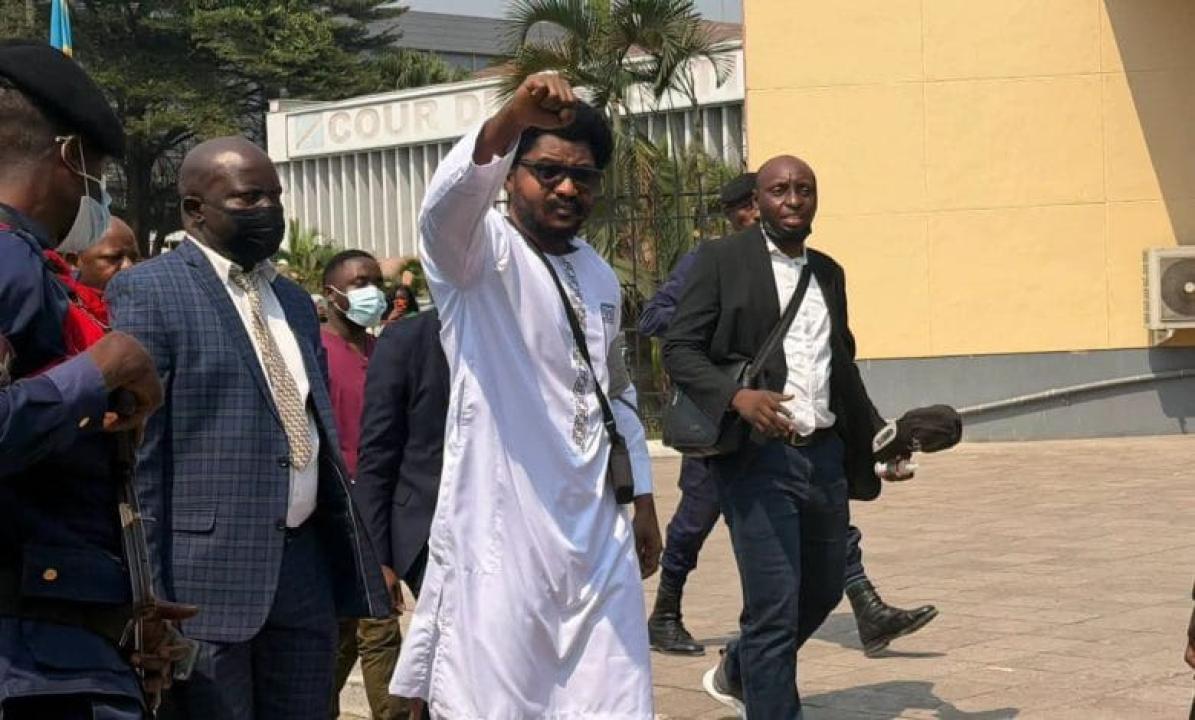 L'ancien ministre de la Justice Constant Mutamba, lors de sa convocation à la Cour de cassation [photo d'illustration]