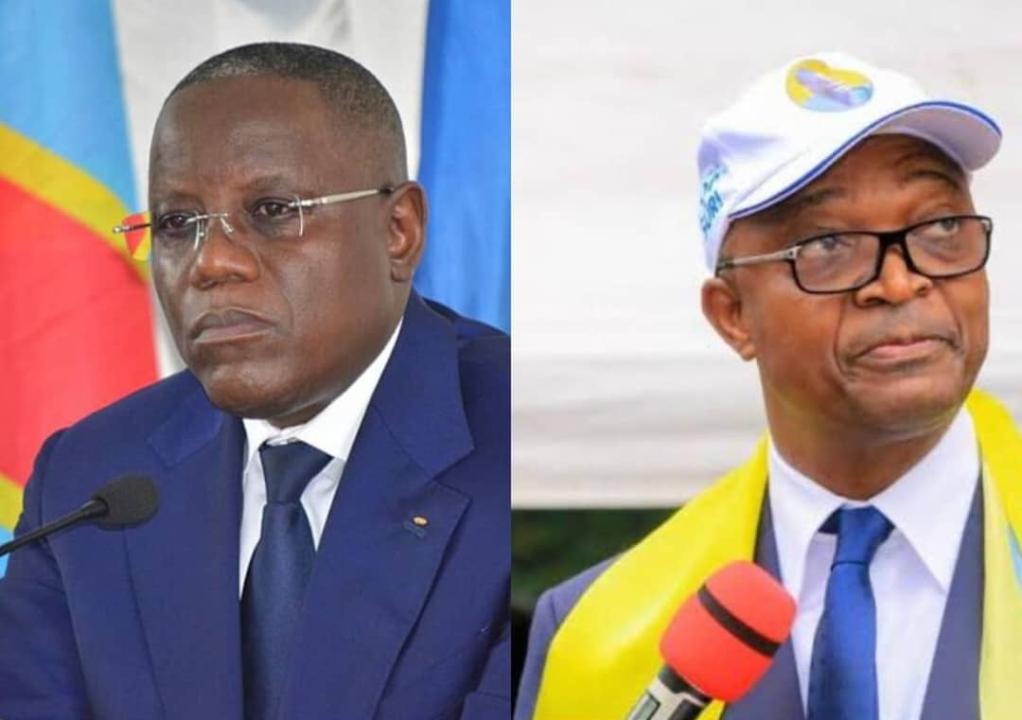 Aubin Minaku et Emmanuel Shadary, respectivement vice-président et secrétaire permanent du PPRD, parti cher à l’ancien président de la République Joseph Kabila.