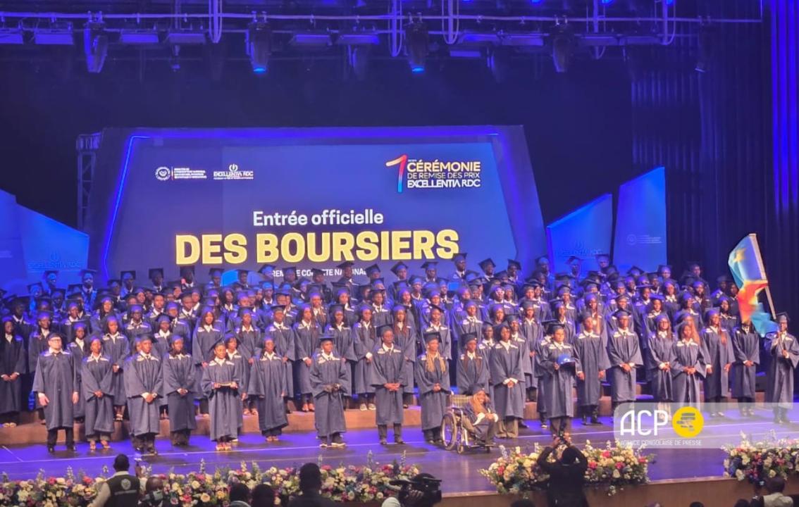 Cérémonie de remise des brevets aux lauréats du programme national de bourses universitaires Excellentia-RDC [photo d'illustration]