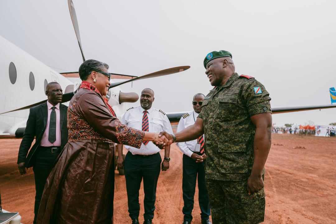 Arrivée de la Première ministre Judith Suminwa à Kaniama [photo d'illustration]