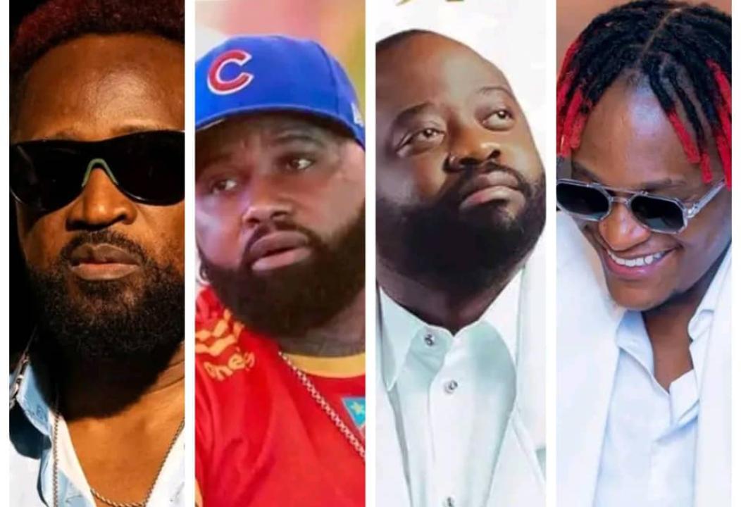 Werrason, Ferré Gola, Moïse Mbiye, et Innoss'b. [Photo d'illustration]