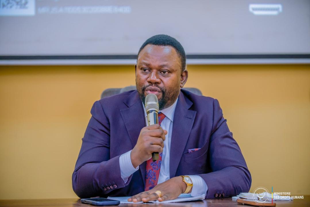 Samuel Mbemba,  ministre des Droits humains en RDC