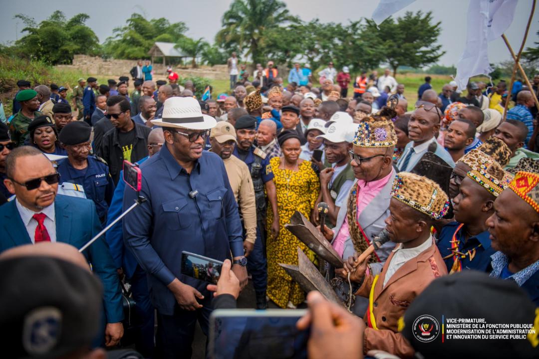 Le VPM de la Fonction publique, Jean-Pierre Lihau Ebua, lors de son arrivée à Lodja [photo d'illustration]