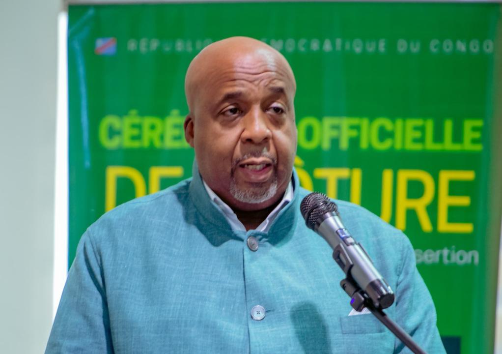 Aimé Molendo Sakombi, ministre des Ressources hydrauliques et de l’Électricité en RDC