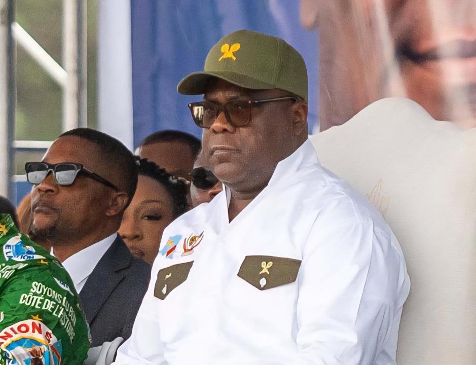 Le Président de la République Félix Tshisekedi,  lors du  lancement des travaux du boulevard Étienne Tshisekedi à Kinshasa [photo d'illustration]