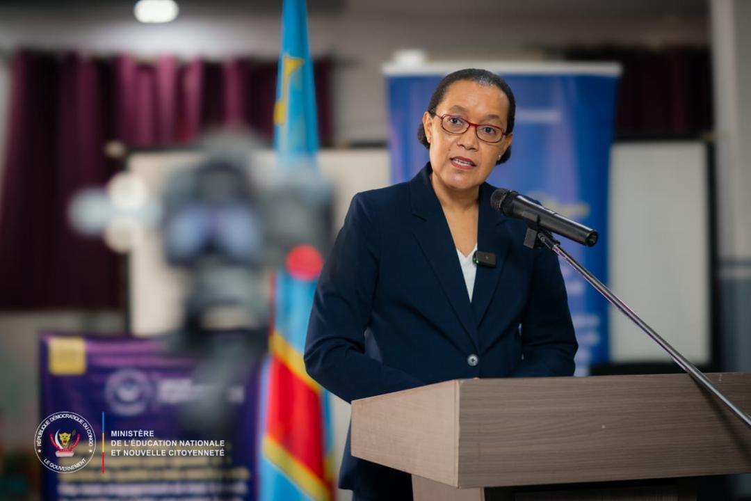 La ministre de l’Éducation nationale en RDC, Raissa Malu