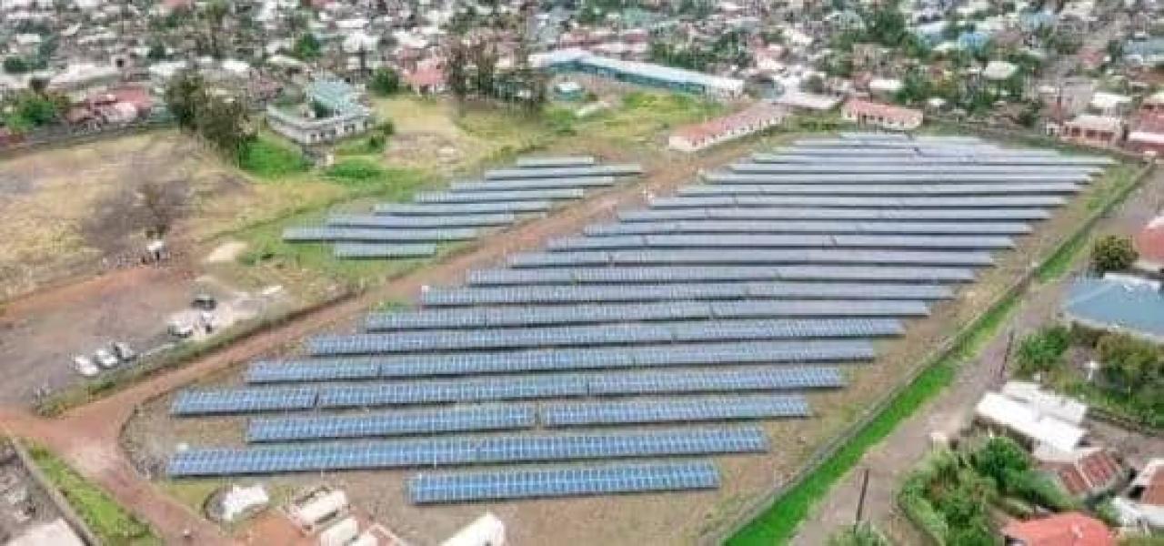 Centrale photovoltaïque de la Société énergétique Nuru [photo d’illustration]