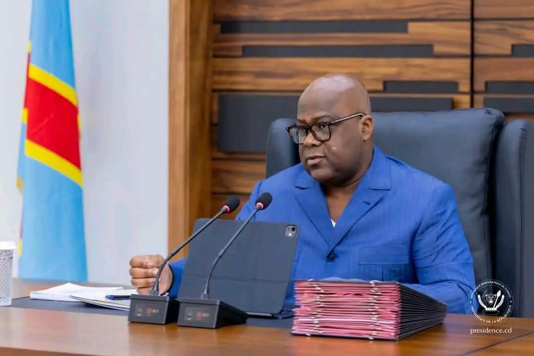 Le Président Félix Tshisekedi lors de la réunion du conseil des ministres tenue à Kaniama-Kasese [photo d'illustration]
