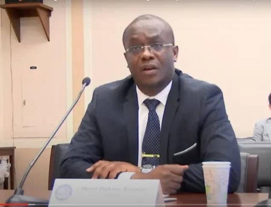 Me Hervé Diakiese, porte-parole du parti politique Ensemble pour la République