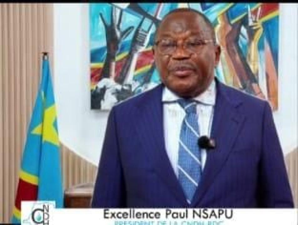 Paul Nsapu Mukulu, président de la CNDH