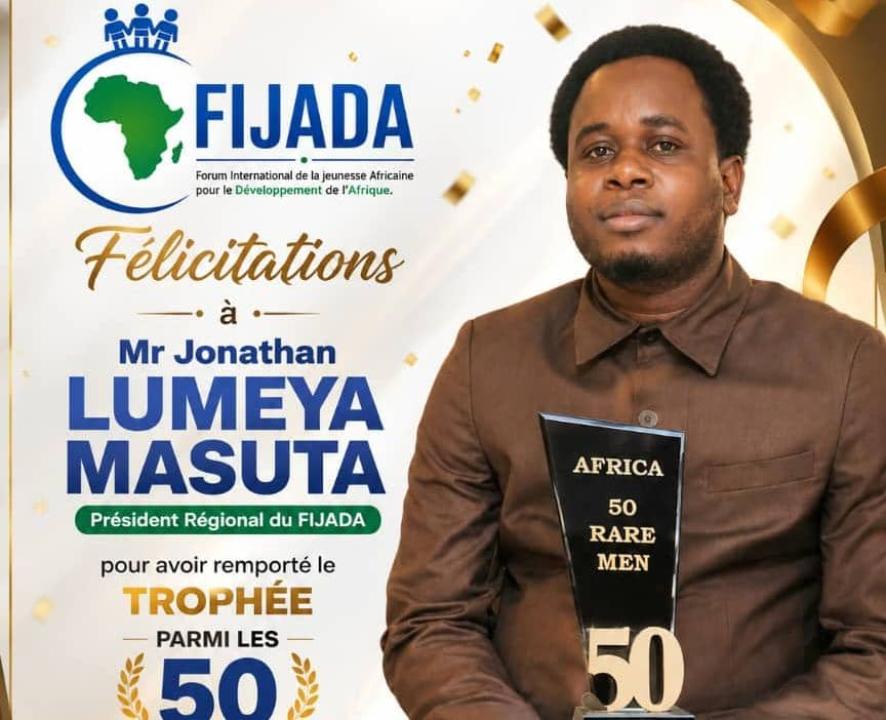Jonathan Lumeya Masuta, président régional du FIJADA [photo d'illustration]