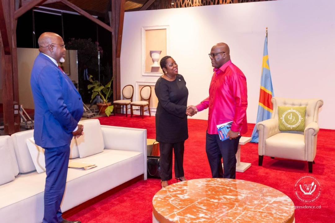 Le chef de l'État Félix Tshisekedi et la délégation du CEFOCK, mardi 04 août 2026, à Kinshasa