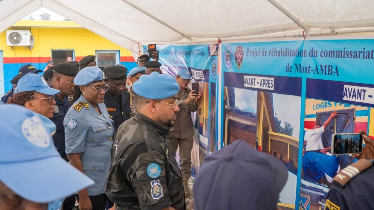Les locaux du commissariat urbain de la police de Mont-Amba à Kinshasa sont réhabilités et équipés après des travaux financés par la MONUSCO [photo d'illustration]