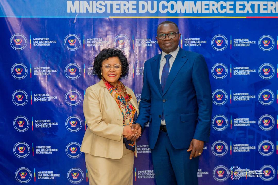 La secrétaire exécutive de l'AUDA-NEPAD, Nardos Bekele-Thomas, reçue à Kinshasa par le ministre congolais du Commerce extérieur,  Julien Paluku Kahongya [photo d'illustration]