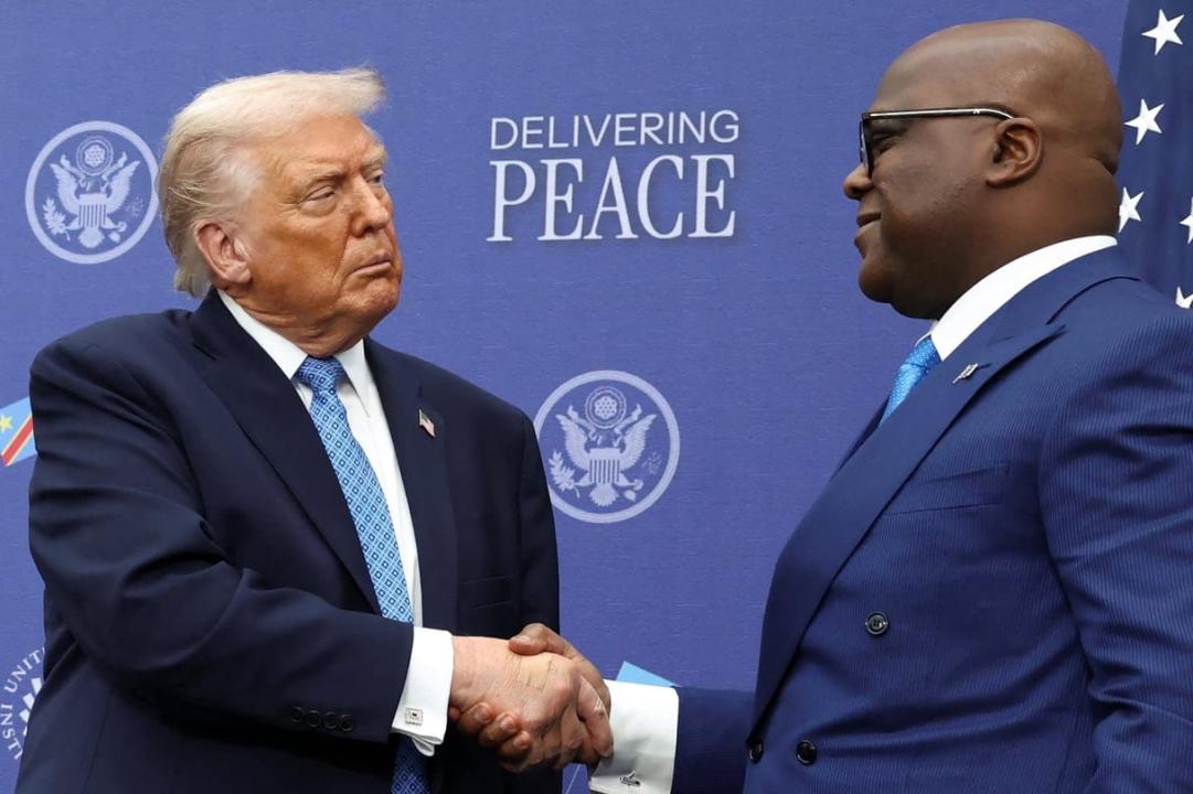 Donald Trump, Président des États-Unis, et Félix Tshisekedi, de la RDC [photo d'illustration]