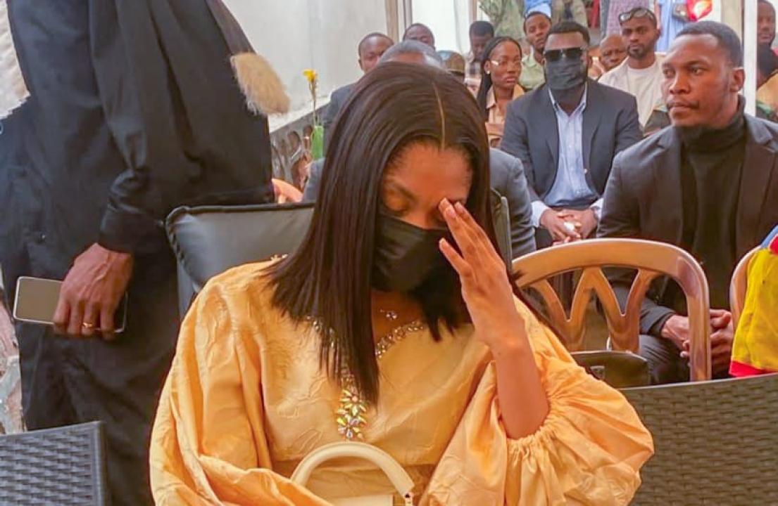 La chanteuse Rebo Tchulo lors du procès au tribunal militaire de Kinshasa [photo d'illustration]