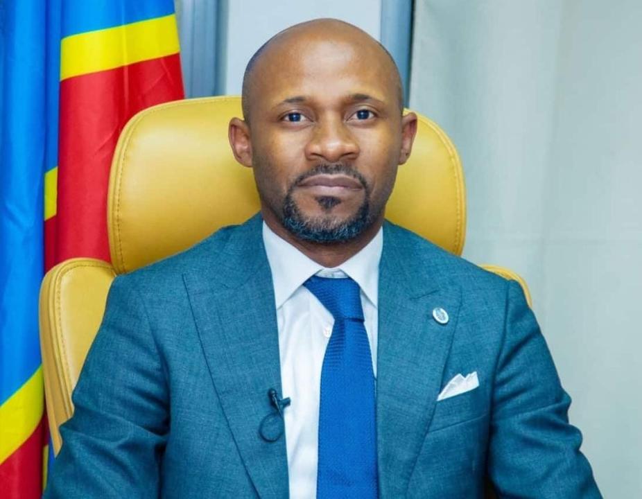 Patrick Muyaya Katembwe,  ministre de Communication et Médias, porte-parole du Gouvernement congolais [photo d'illustration]