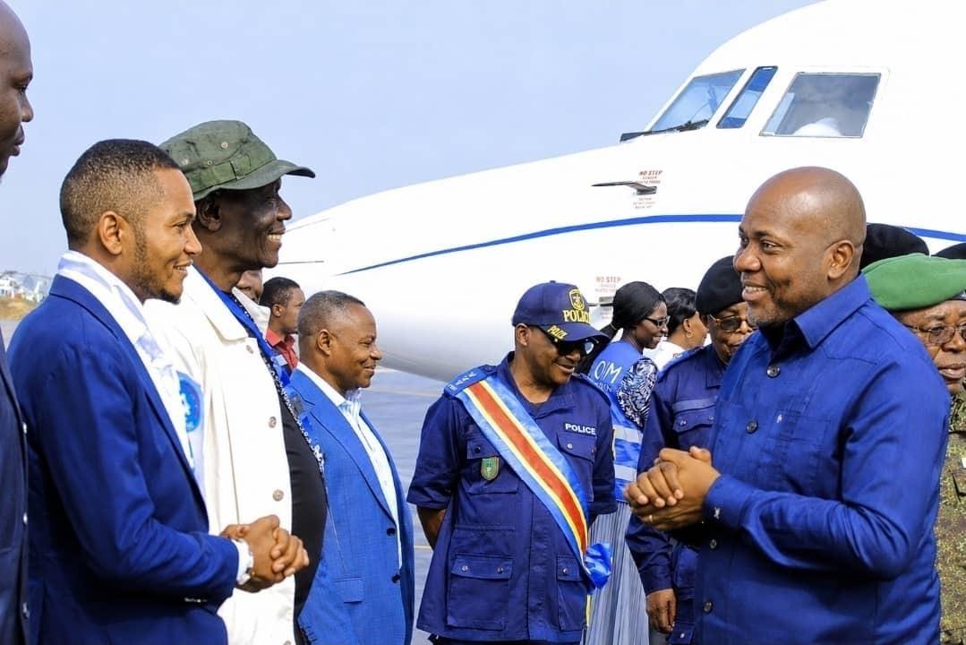 Le gouverneur du Haut-Uélé Jean Bakomito à son arrivée à Bunia [photo d'illustration]