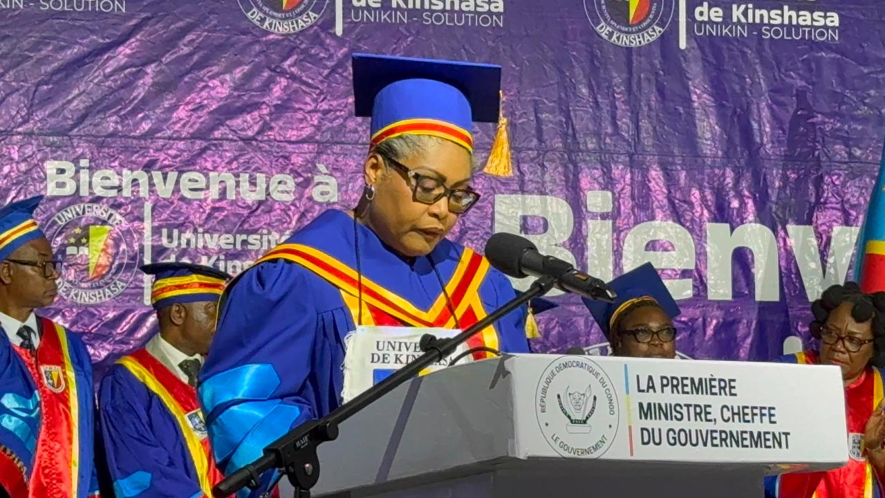 La Première Ministre, Cheffe du Gouvernement de la RDC, Judith Suminwa