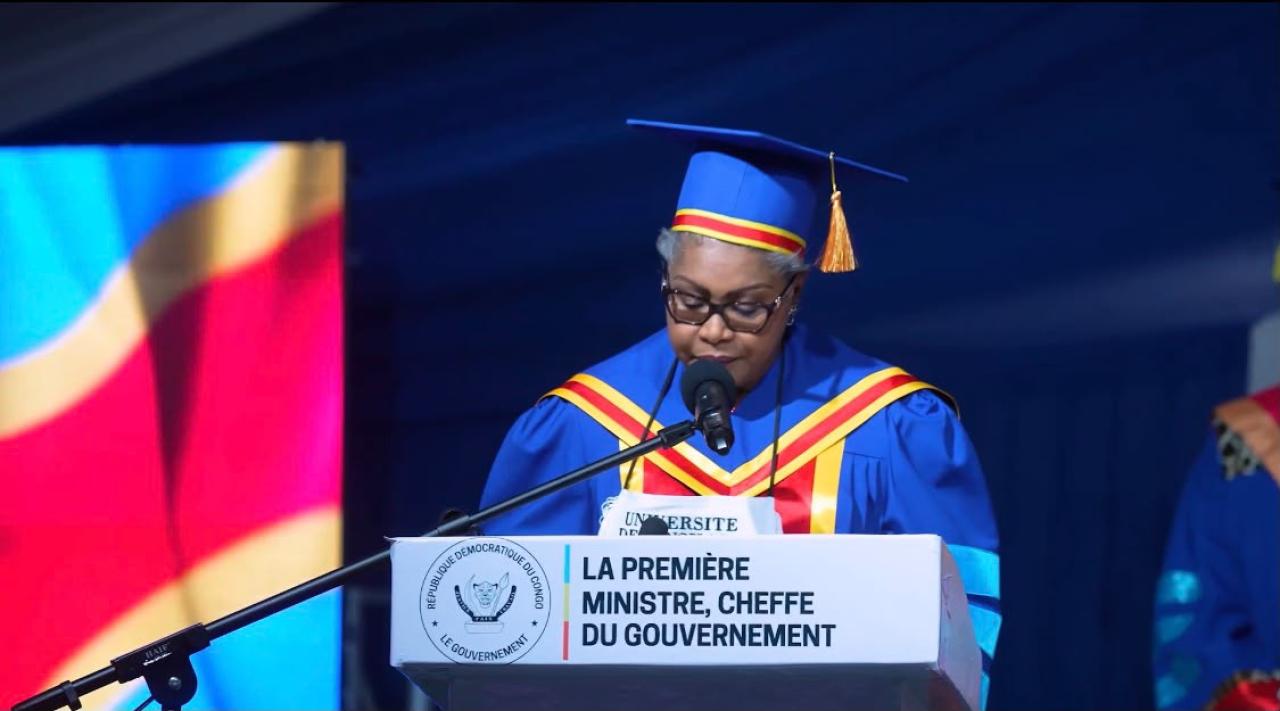 La Première Ministre, Cheffe du Gouvernement de la RDC, Judith Suminwa