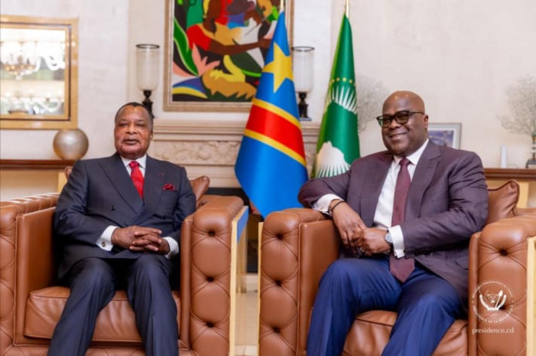 Les présidents Félix-Antoine Tshisekedi et Denis Sassou N’Guesso [photo d'illustration]