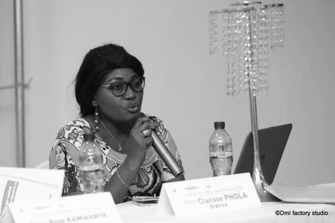 Clarisse Phola Tedika Secrétaire permanente provinciale du Corps des Assistants Sociaux