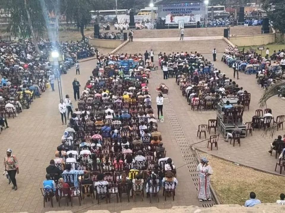 Une journée de prière à la Place Échangeur de Limete, à Kinshasa, le 15 août 2026 [ Photo d'illustration]