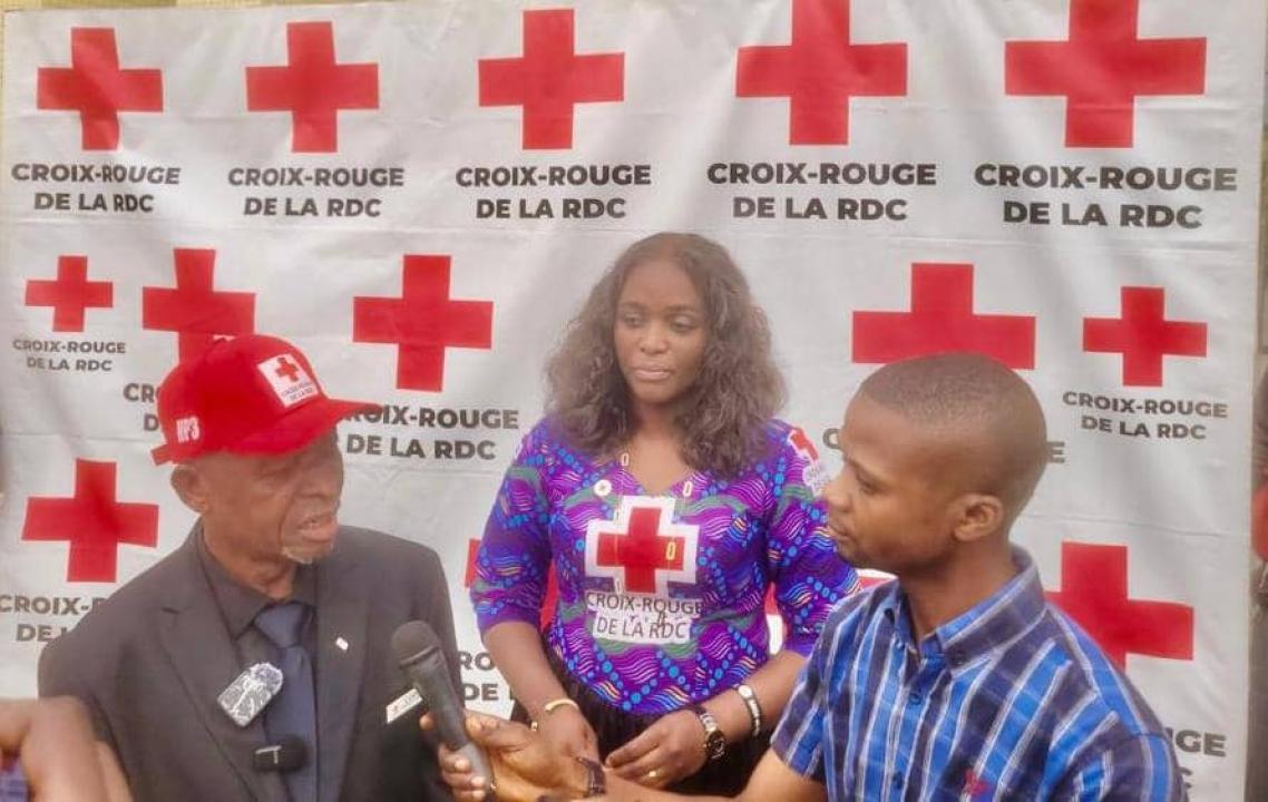 En képi rouge, Grégoire MATESO, le président national de la Croix-Rouge de la RDC