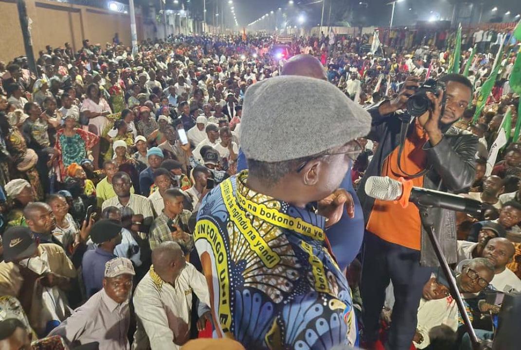 Le député national John KABEYA lors de son meeting à Kananga