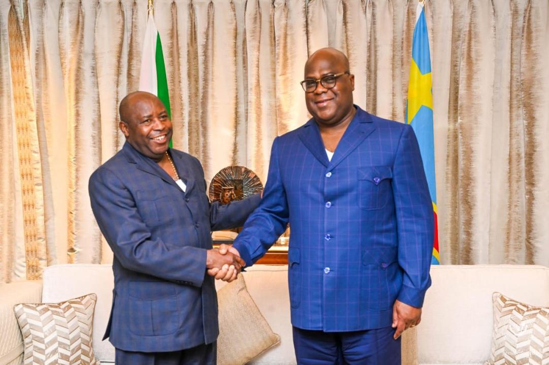 Les présidents Félix Tshisekedi et Évariste Ndayishimiye [photo d'illustration]
