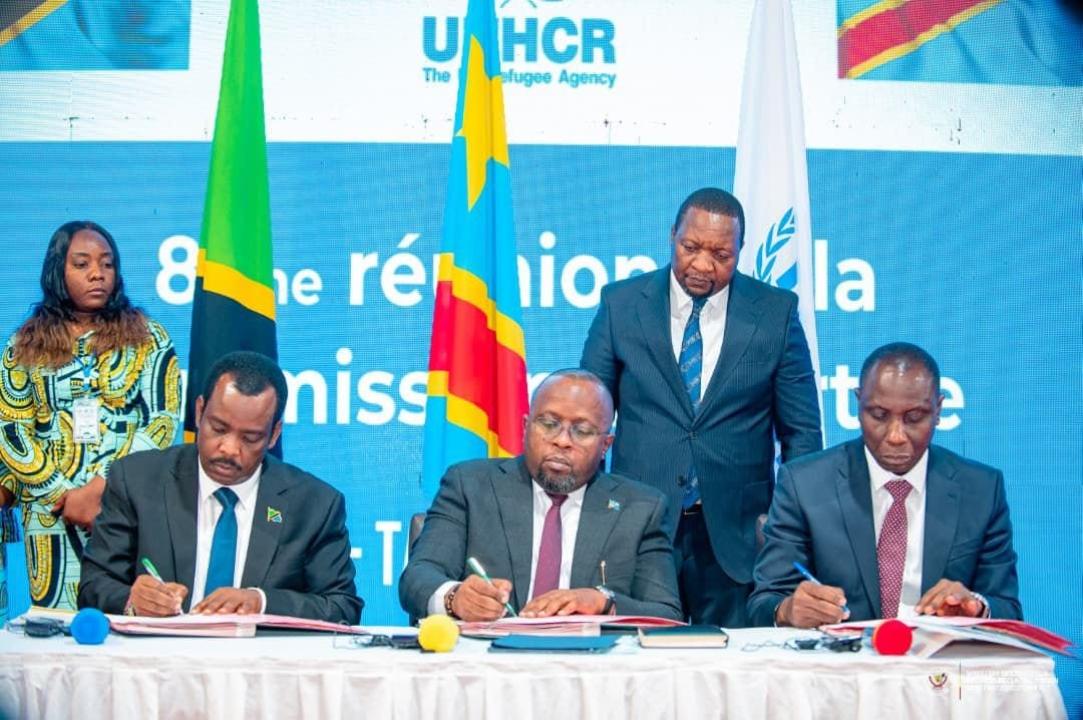 Les représentants du gouvernement congolais, de l'HCR et de la Tanzanie [photo d'illustration]