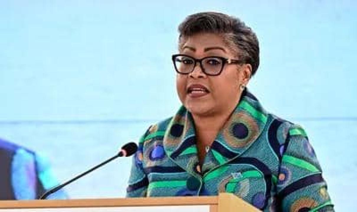 Judith Suminwa, Première ministre de la RDC, s'exprimant lors de l'ouverture de la 58e session du Conseil des droits de l'homme des Nations Unies, à Genève [photo d'illustration]