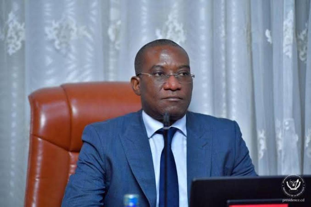 Le ministre du Plan, Guylain Nyembo, lors d'une réunion de Conseil des ministres [photo d'illustration]
