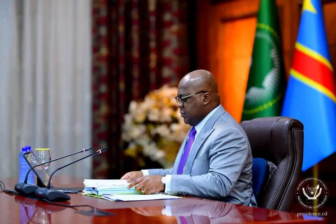 Félix Tshisekedi,  président de la République démocratique du Congo