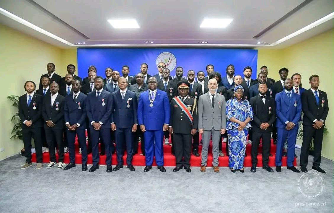 Les Léopards mondialistes décorés par le Président de la République démocratique du Congo,  Félix-Antoine Tshisekedi Tshilombo