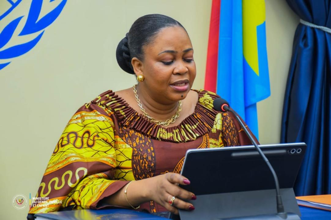 Micheline Ombae Kalama,  ministre du Genre,  Famille et Enfant en RDC