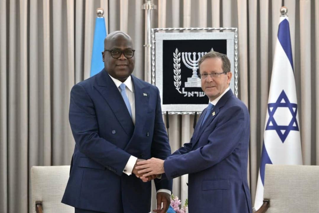 Le Président Félix Tshisekedi et son homologue israélien Isaac Herzog [photo d'illustration]