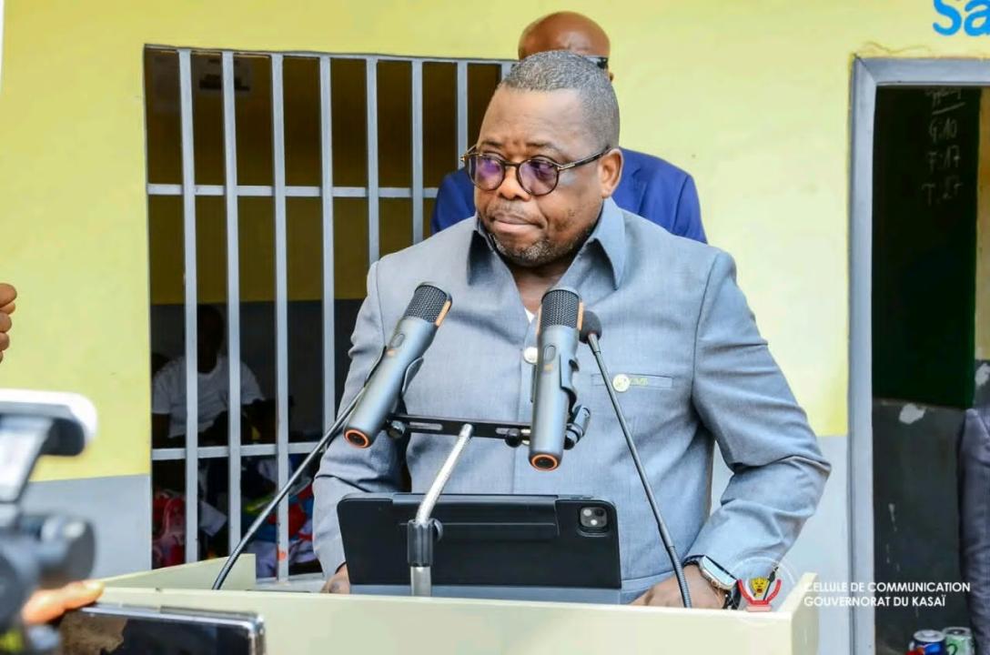 Le gouverneur Crispin Mukendi Bukasa lors du lancement de la rentrée scolaire 2026-2027