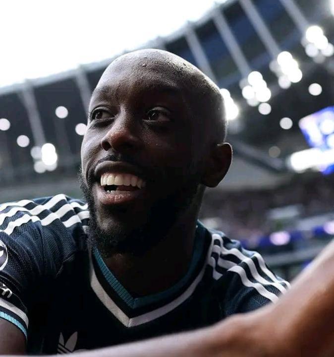 Yoane Wissa lors de l'affiche Newcastle-Tottenham à Londres.