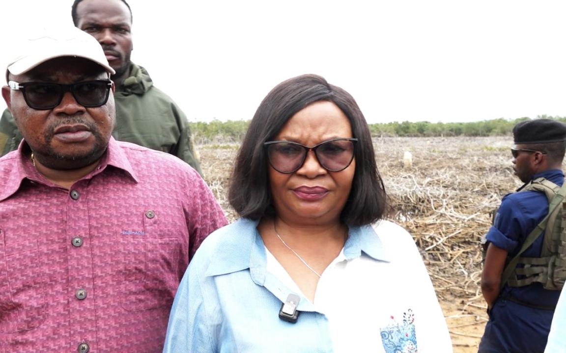 La ministre de l’Environnement, Marie Nyange Ndambo,  en mission au Kongo-Central [photo d'illustration]
