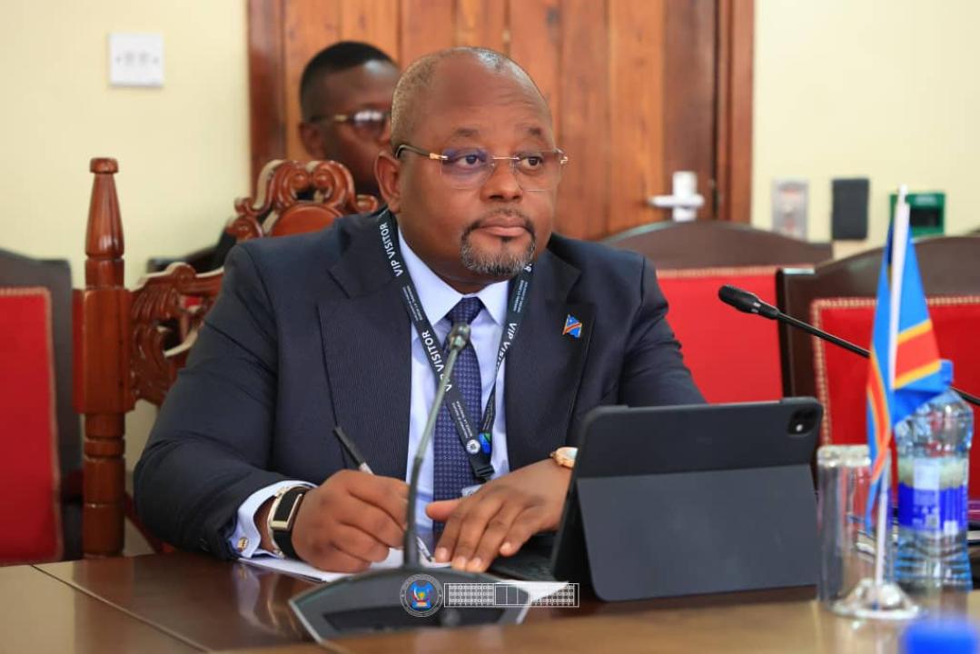 Aimé Boji Sangara,  président de l’Assemblée nationale de la RDC en mission de travail en Tanzanie [photo d'illustration]