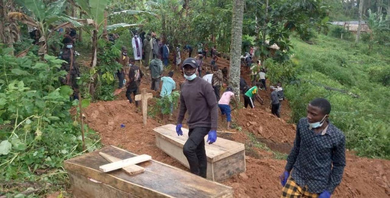 Inhumation des victimes de massacre de Ntoyo [photo d'illustration]