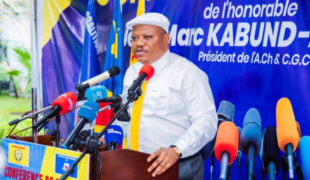 L’opposant Jean-Marc Kabund, président du parti politique Alliance pour le Changement