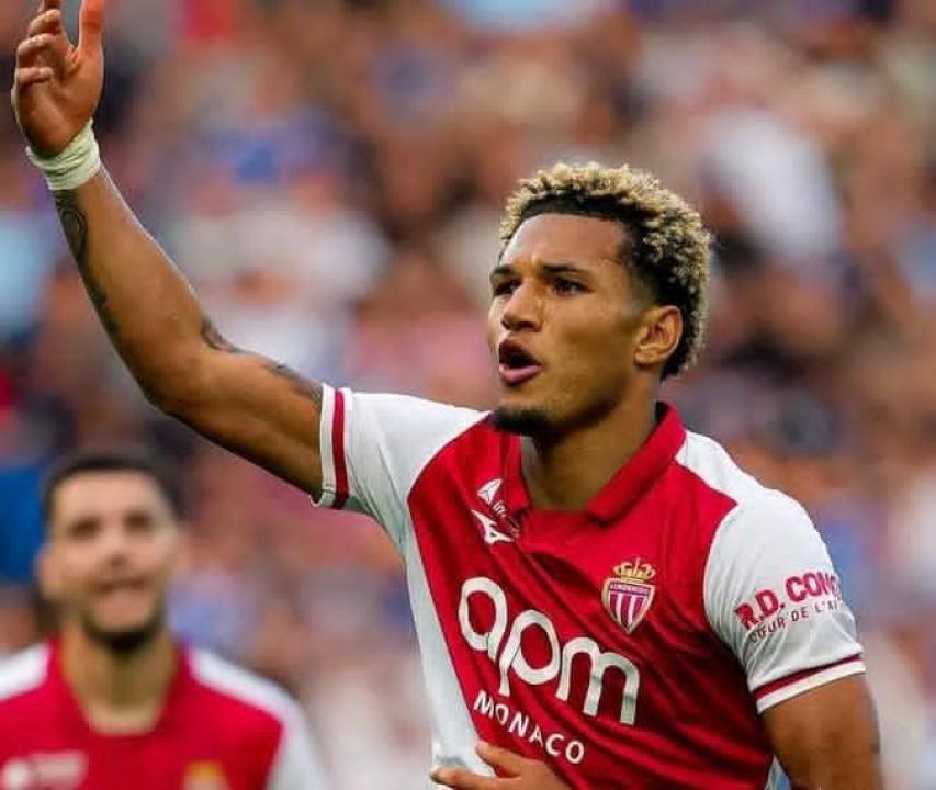 L'attaquant germano-congolais Paris Brunner sous les couleurs de l'AS Monaco